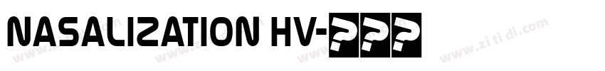 Nasalization Hv字体转换